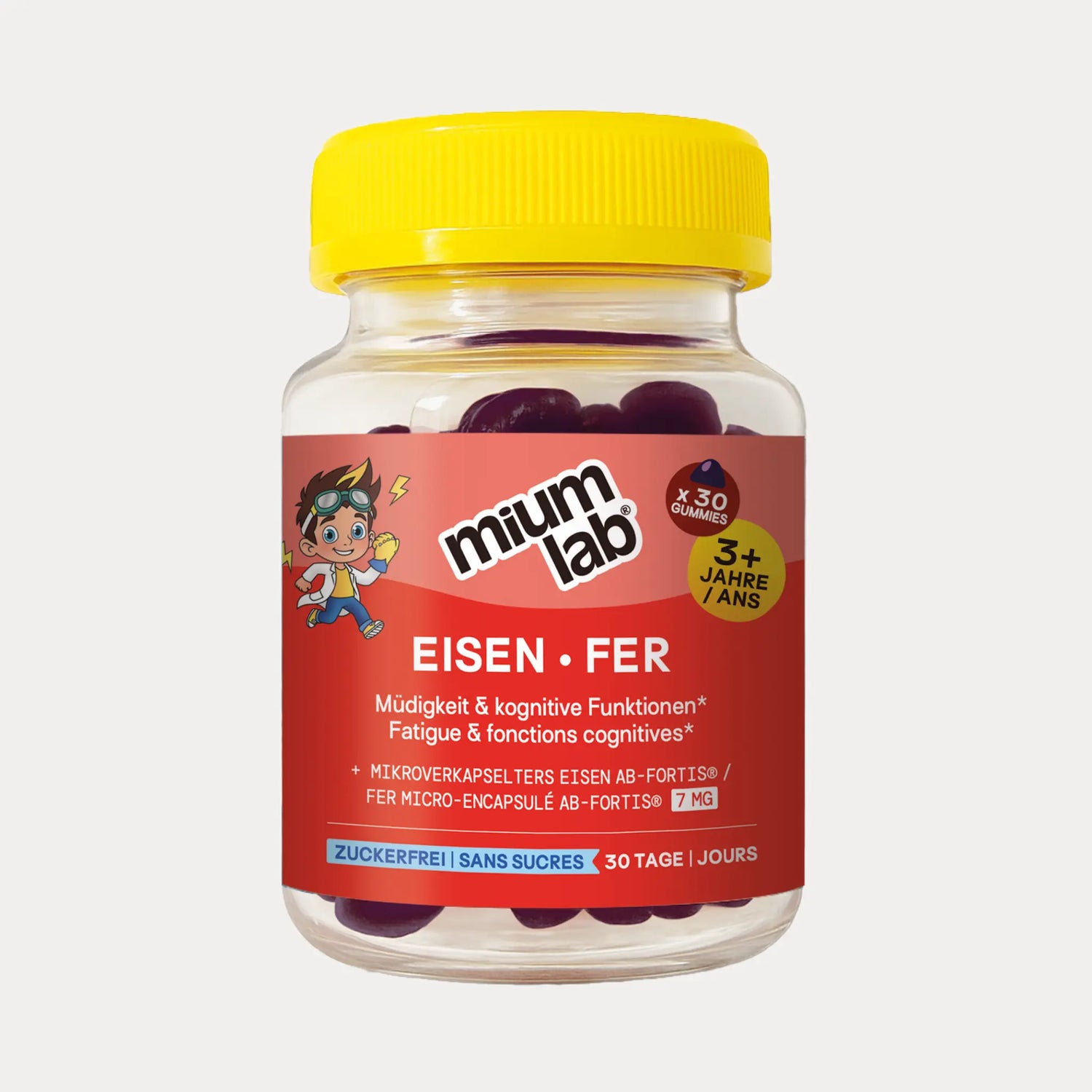 Mium Lab Kids Eisen Gummis kognitive Entwicklung Kinder soka.ch