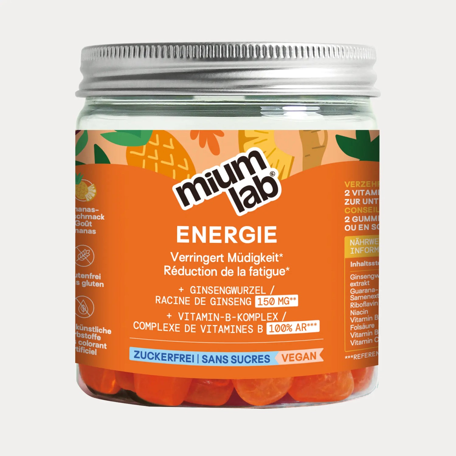 Mium Lab Energie Vitamingummis - soka