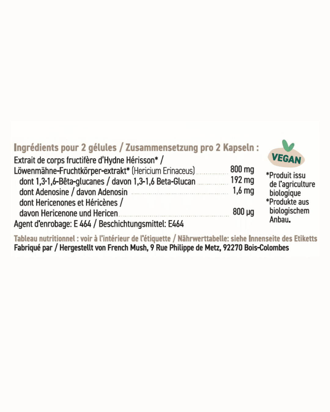 French Mush – Lion’s Mane - soka