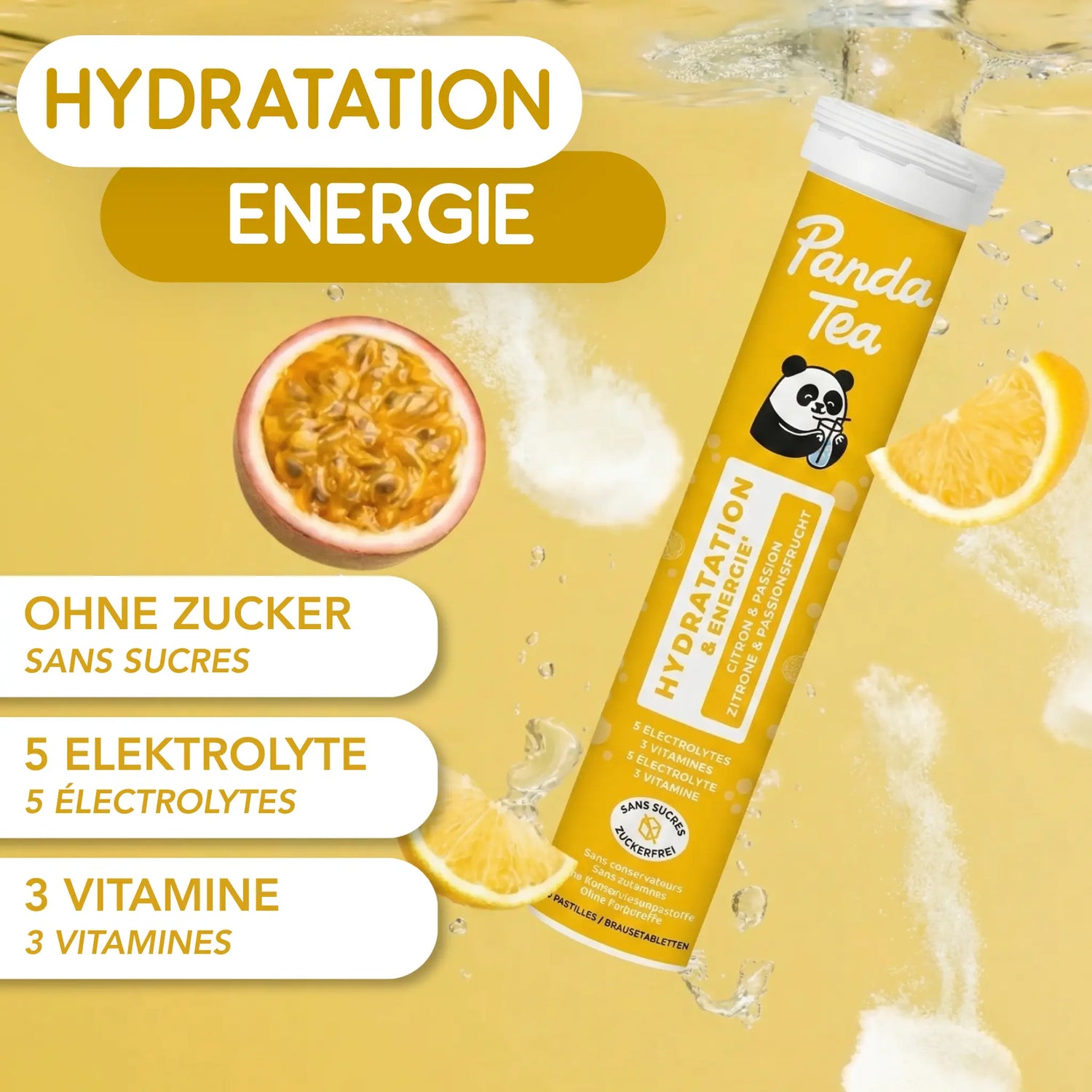 Panda Tea Hydratation Zitrone & Passionsfrucht - soka