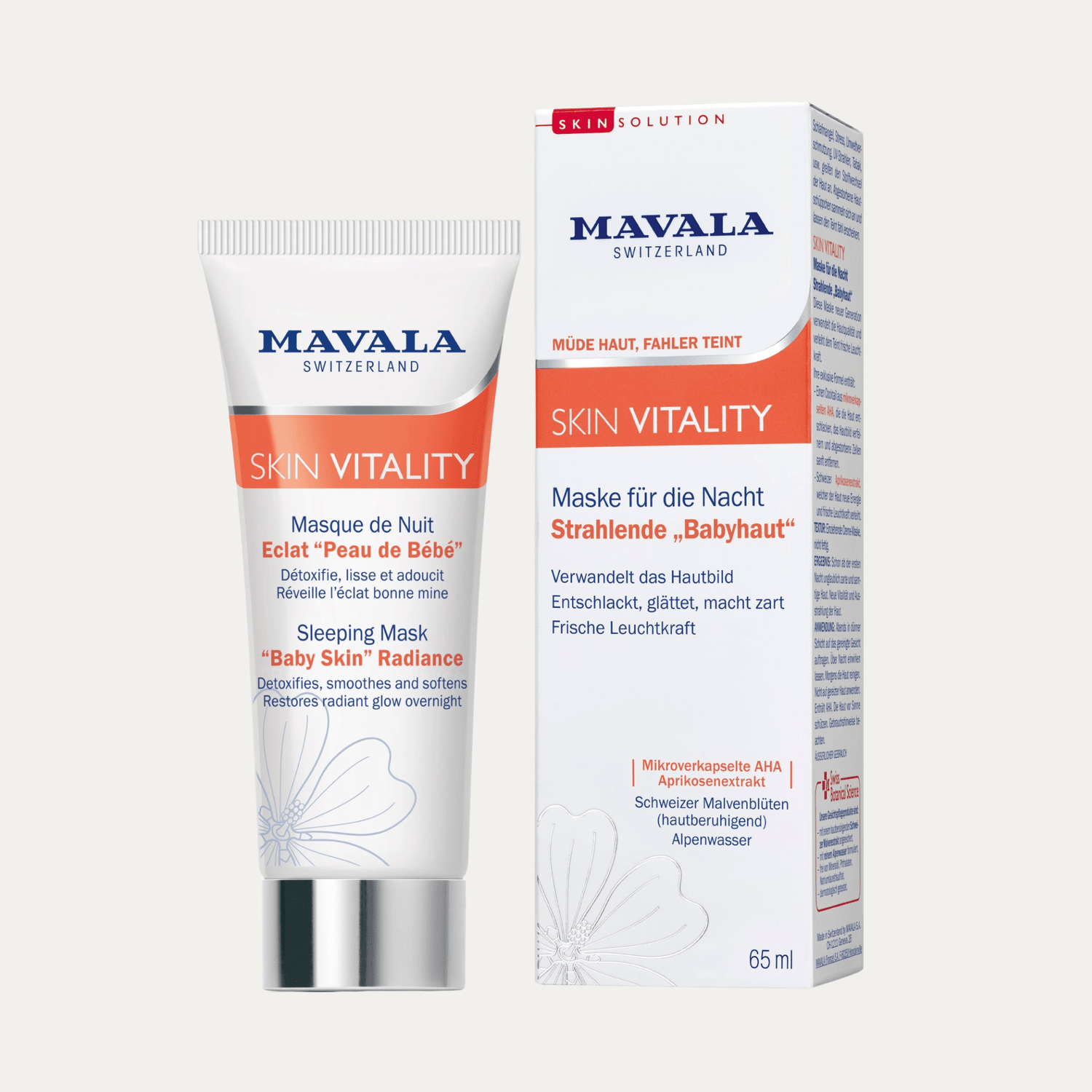MAVALA - Skin Vitality Maske Für Die Nacht - Strahlende 