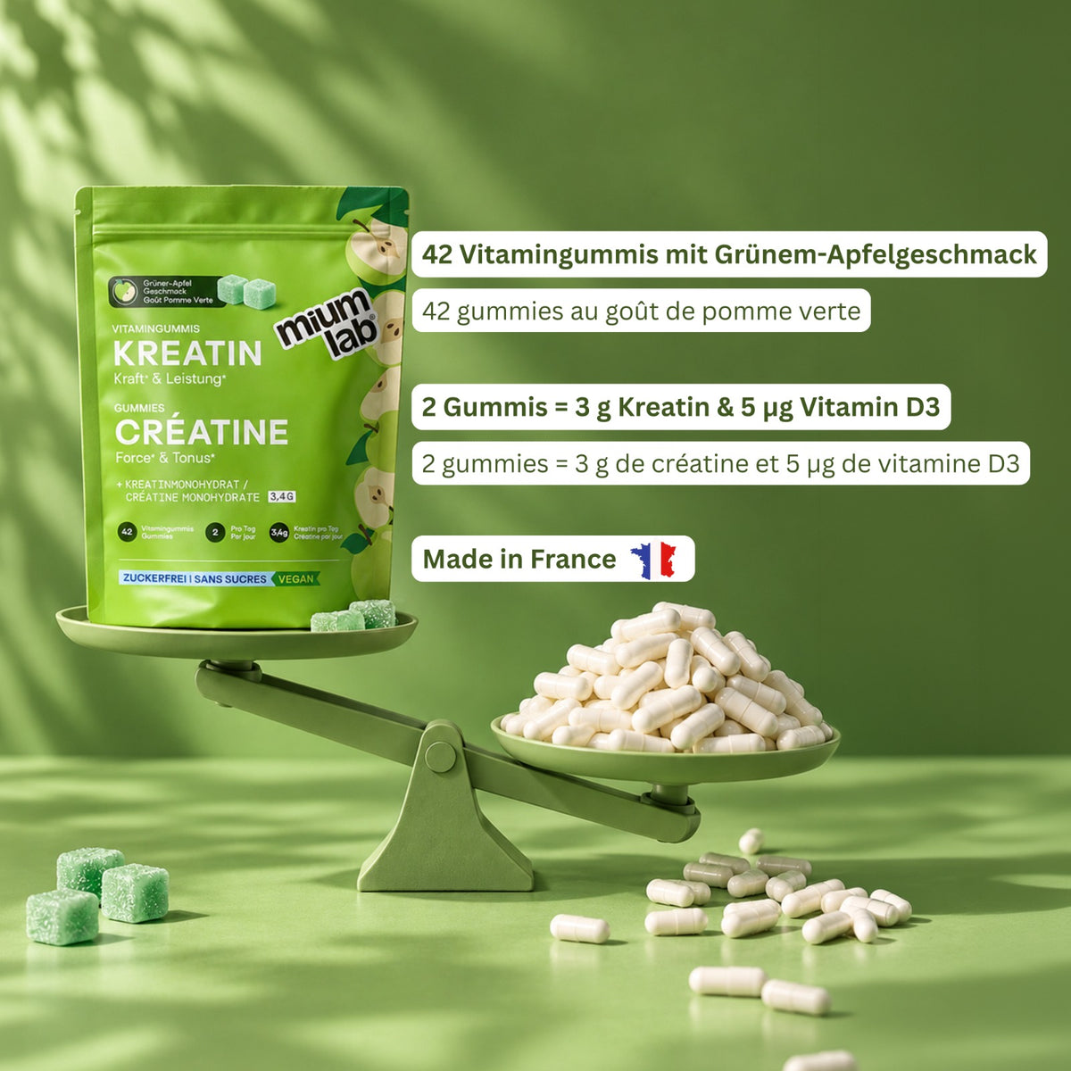 Mium Lab Kreatin Vitamingummis - soka