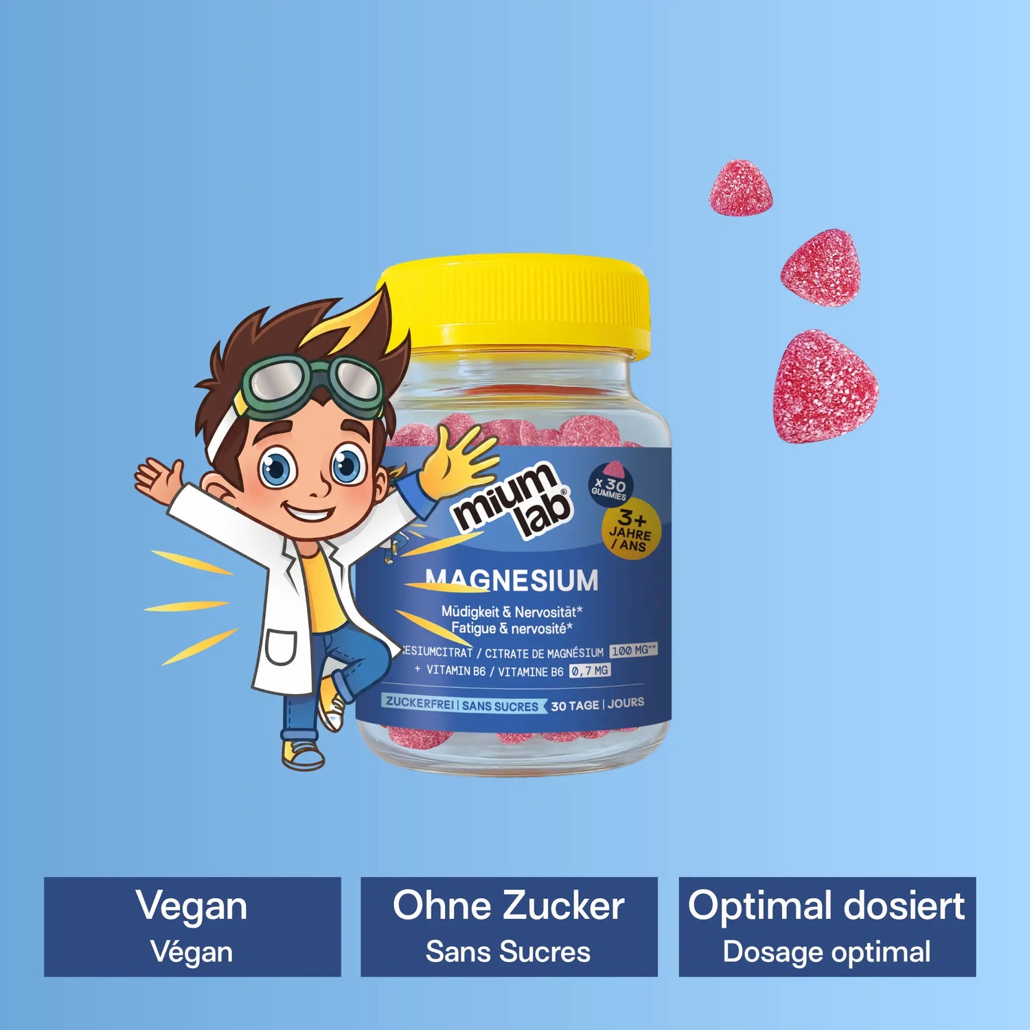 Mium Lab Kids Magnesium Inhaltsstoffe Kinder soka.ch