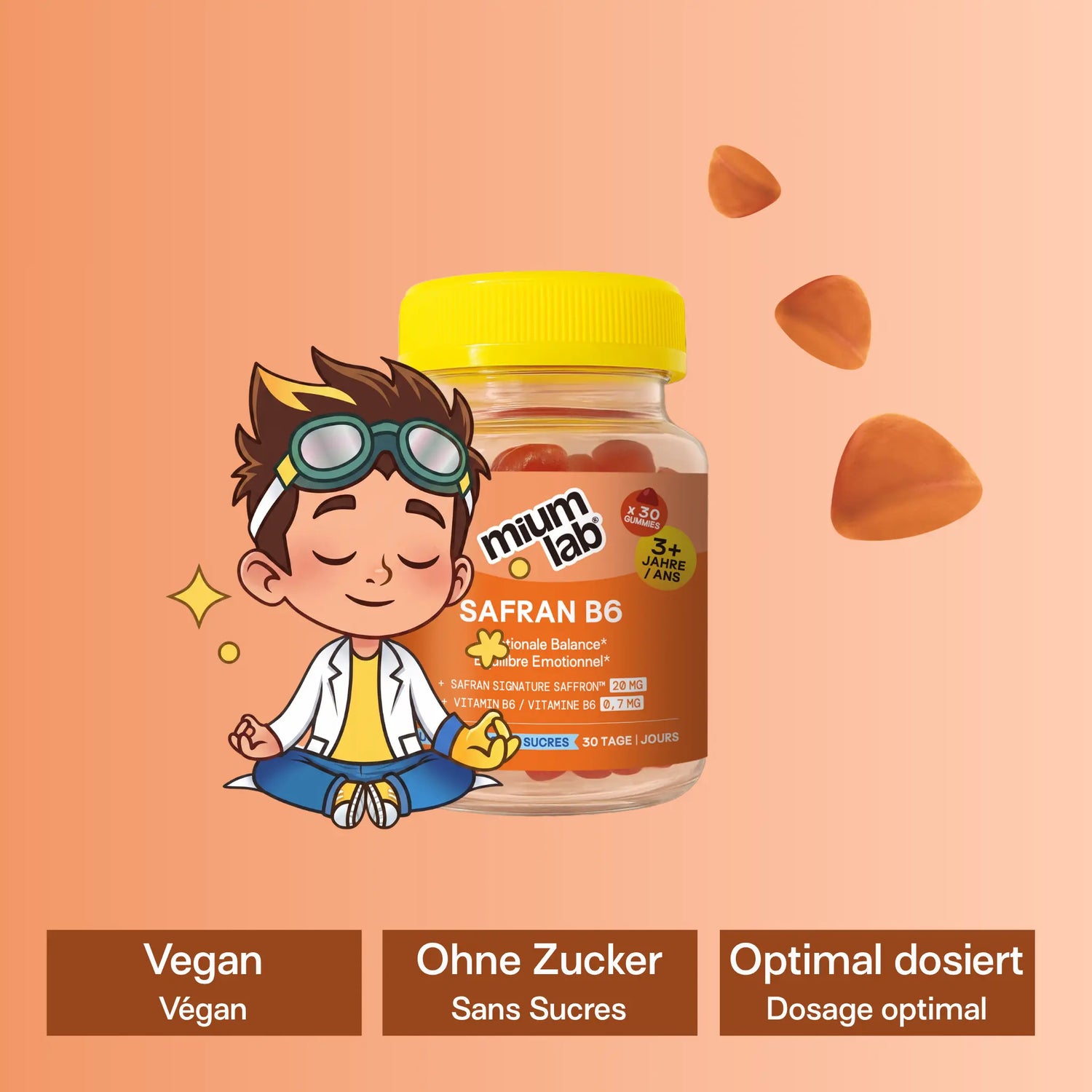 Mium Lab Kids Safran B6 Inhaltsstoffe Vitamin B6 soka.ch